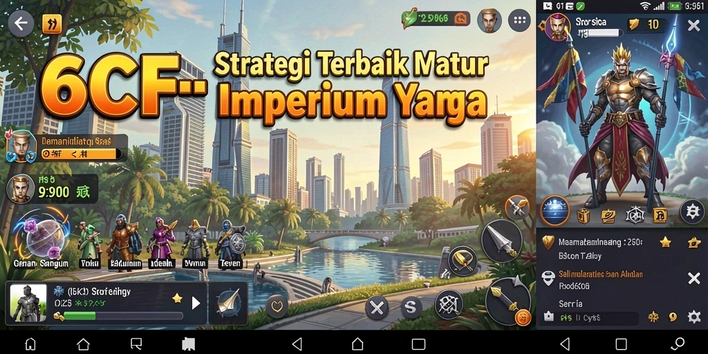 Tampilan menarik dari gameplay 6CF yang penuh strategi dan aksi.