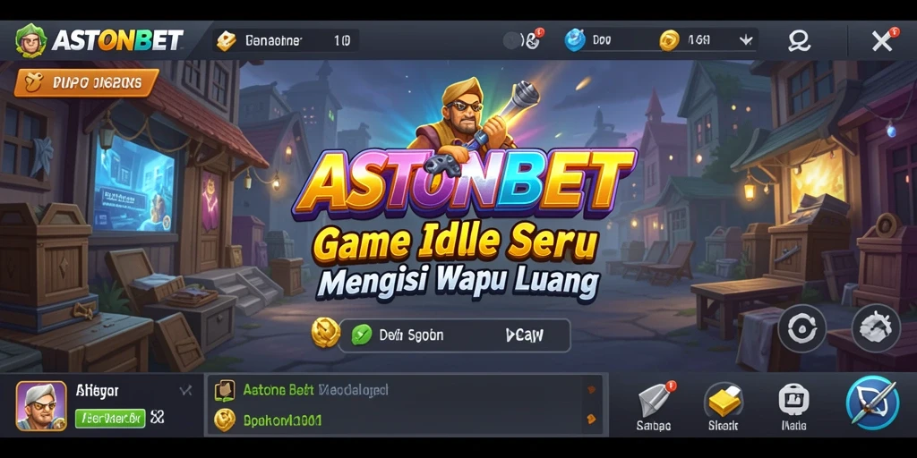 Tampilan gameplay Idle ASTONBET yang menarik dan interaktif.