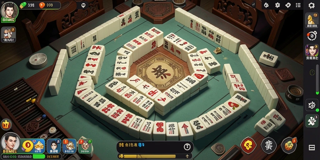 Tangkapan layar gameplay <strong>BIGMSG</strong> yang menampilkan tantangan Mahjong yang menarik.