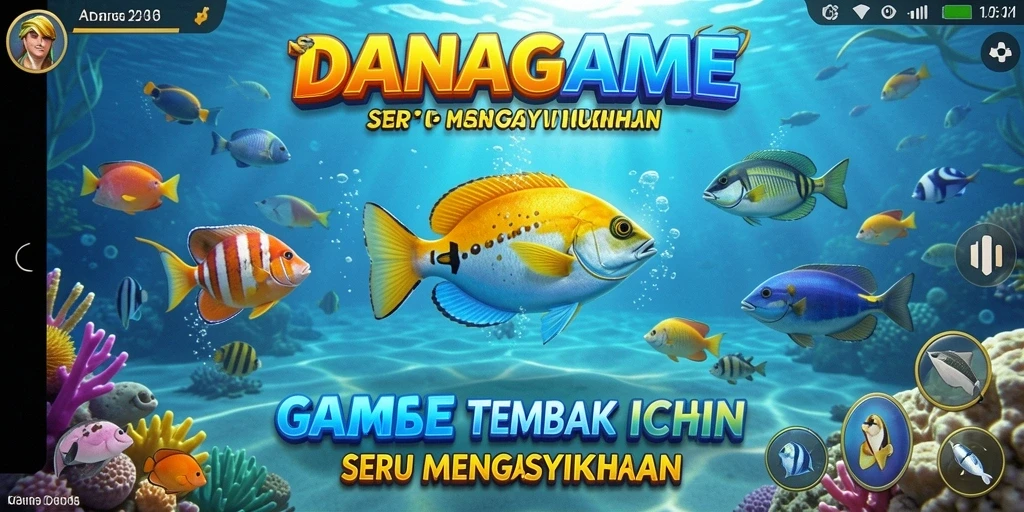 Screenshot gameplay Tembak Ikan yang seru dan mendebarkan.