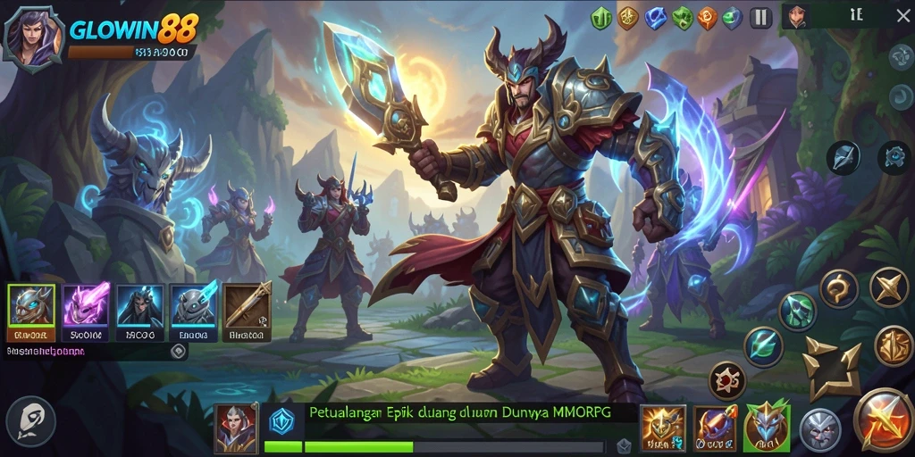 Tampilan gameplay GLOWIN88 yang imersif dan menarik.