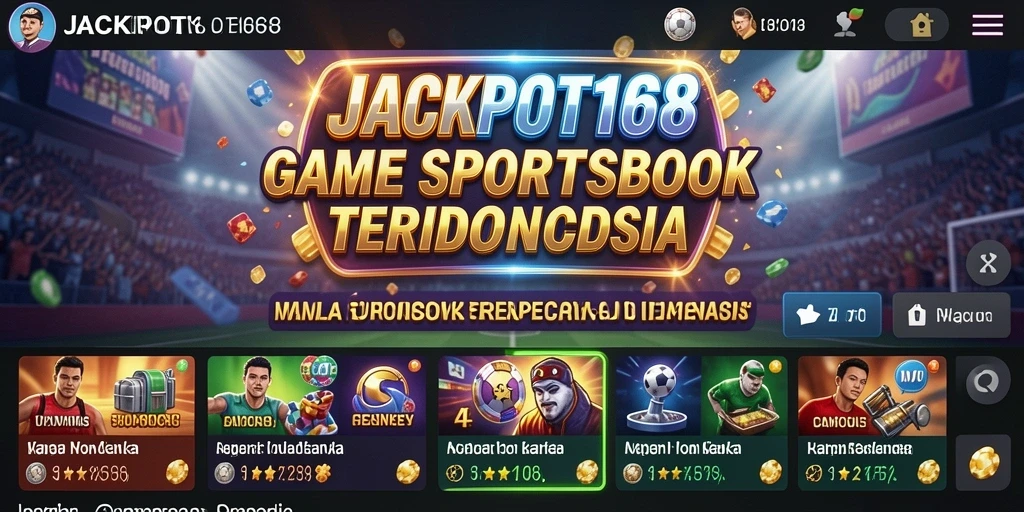 Tampilan utama gameplay JACKPOT168 yang menarik dan interaktif.