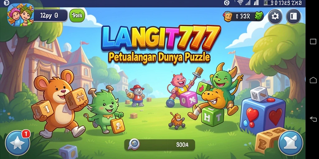 Tampilan gameplay seru dan menantang dalam LANGIT777.