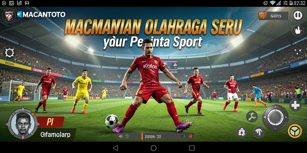 Tampilan gameplay seru dari MACANTOTO dengan berbagai cabang olahraga.