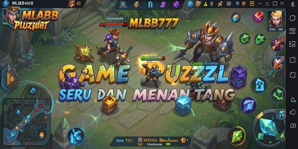 Tampilan gameplay MLBB777 yang menarik dengan tantangan Puzzle.