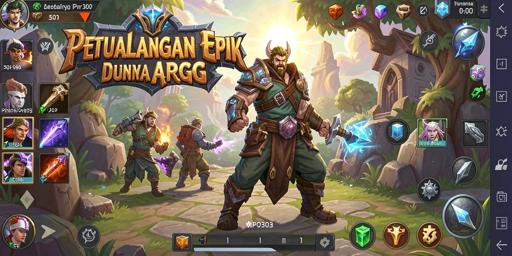 Tampilan menakjubkan dari gameplay ARPG MPO303.