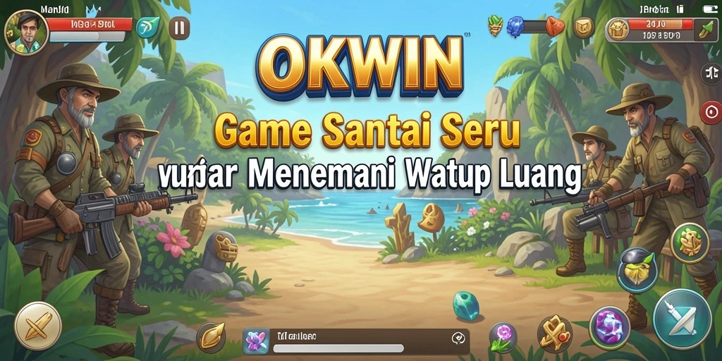 Tampilan gameplay OKWIN yang seru dan penuh warna.
