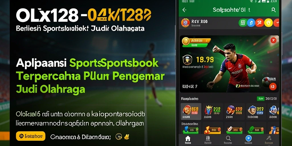 Tampilan antarmuka OLX128 dengan berbagai pilihan taruhan olahraga.