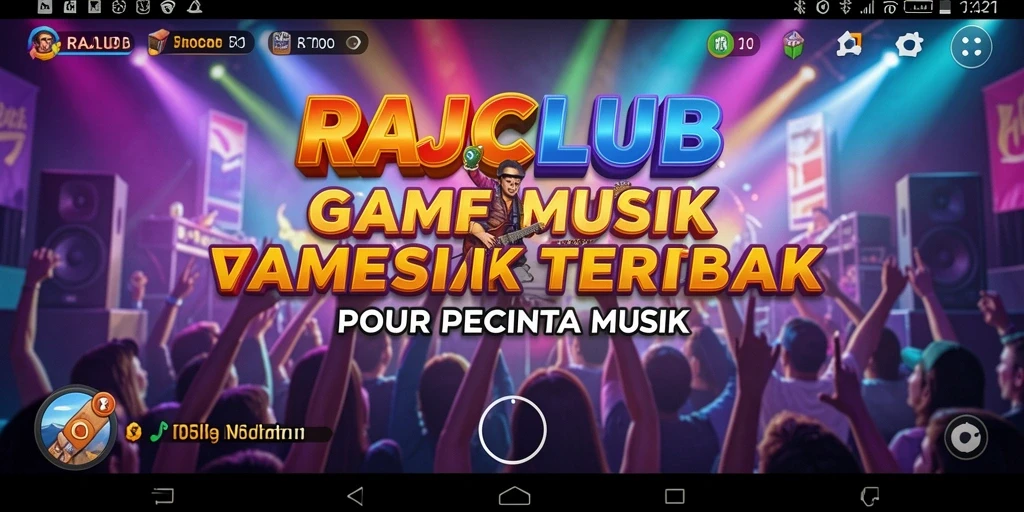 Tampilan interaktif gameplay RAJACLUB yang penuh warna.