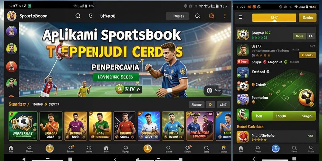 Tampilan gameplay Sportsbook UH77 dengan taruhan langsung yang dinamis.