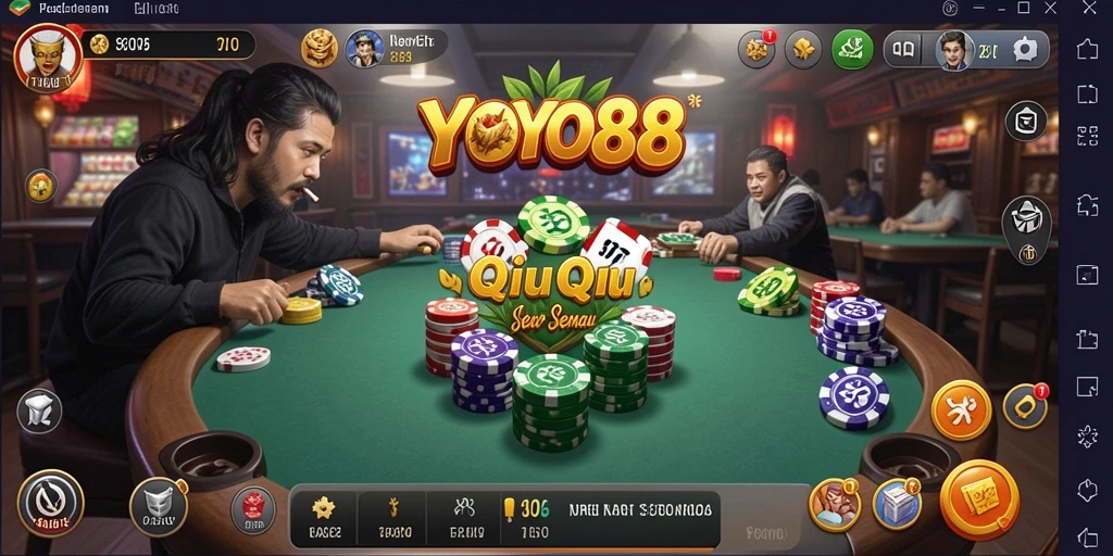Menampilkan gameplay seru dari YOYO88 dengan durasi permainan QiuQiu.