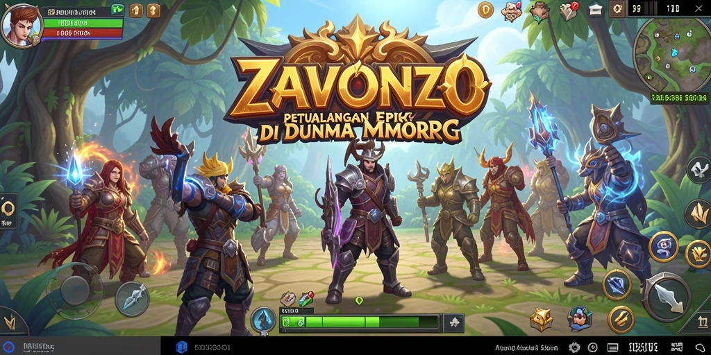 Screenshot gameplay ZAVONZO menampilkan aksi pertarungan yang mendebarkan.